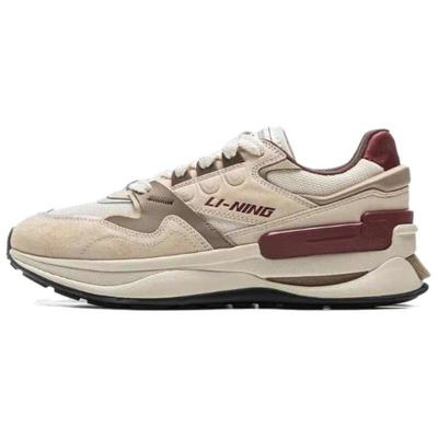 LiNing李宁001初心V2耐磨回弹低帮生活休闲鞋男款米红AGCV009-1
