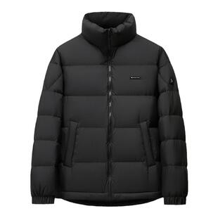 鸭鸭情侣羽绒服2024春季新款时尚简约立领保暖羽绒男女同款外套HY