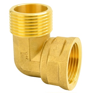 弯头直角90度内外丝直通直接太阳能水管燃气配件铜4分6分1寸半2寸