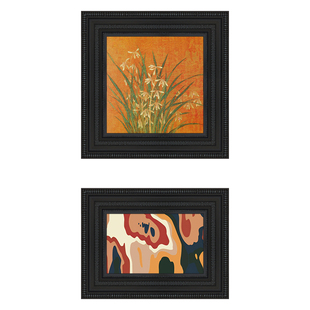 高级感法式中古风装饰画玄关书房复古组合艺术壁画餐厅样板间壁画