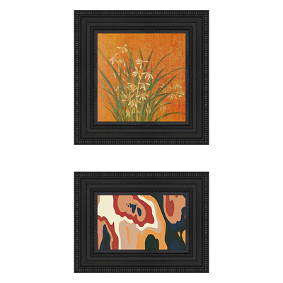 高级感抽象复古中古风玄关装饰画