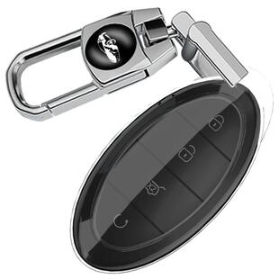 适用于比亚迪仰望U8钥匙套高档汽车钥匙包透明壳扣内饰用品改装