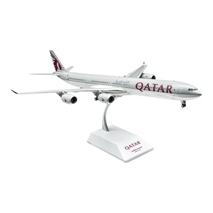 JCwings卡塔尔航空空客A340-600飞机模型1:200收藏级摆件A7-AGA