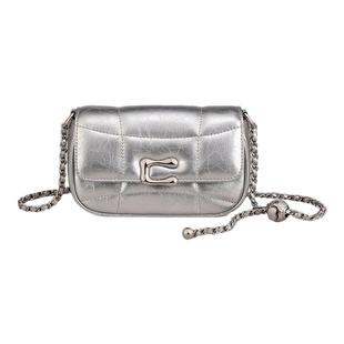 Abely阿贝莉包包2025新款斜挎包女包真皮腋下链条单肩高级感小包