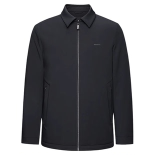 海澜之家轻商务石墨烯羽绒服25冬季新款翻领行政夹克爸爸外套男