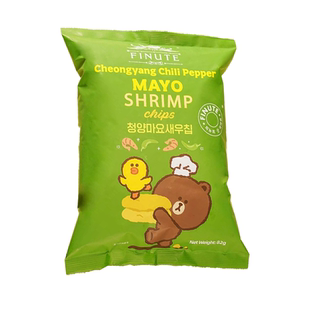 韩国进口趣莱福鲜虾片青阳辣椒蛋黄酱薯片膨化韩式零食休闲大礼包