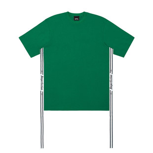 XPX 周柏豪 SIDE TAPES 侧飘带图案圆领短袖T恤