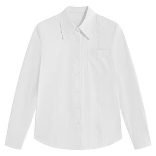 达佳诗白色衬衫女2026新款高级感职场通勤上衣职业面试穿搭衬衣