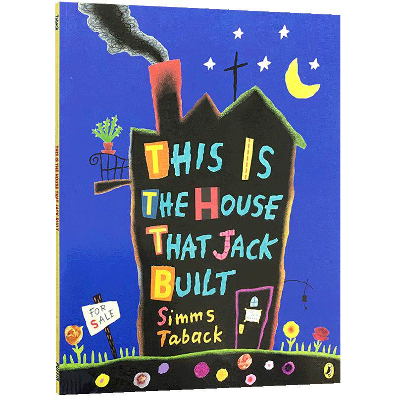 英文原版This is the House that Jack Built这是杰克建的房子名家SimmsTaback凯迪克银奖儿童英语启蒙认知图画书绘本亲子互动读物
