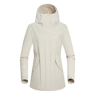 诺诗兰防水透气全压胶女款冲锋衣