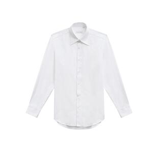 【柔软亲肤抗皱面料】CULTUM标准领白衬衫男长袖商务西装上班衬衣