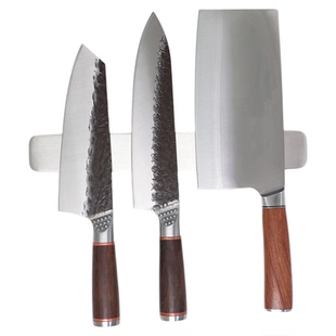 免打孔磁吸刀架厨房磁铁置物不锈钢壁挂式刀具磁性收纳架菜刀磁条