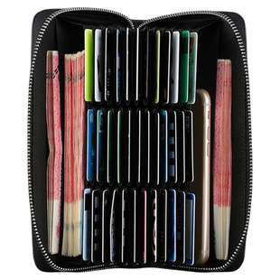 风琴大卡包多卡位大容量防消磁多功能卡套商务长款钱 包一体男士