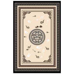 新中式地毯客厅中国风沙发茶几卧室床边毯书房茶室大面积定制地垫