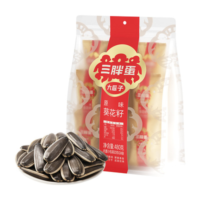 三胖蛋原香五香瓜子480g聚会唠嗑炒货葵花籽露营零食坚果炒货瓜子