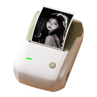 精臣商业B1手账贴纸打印机手机相册相片照片卡片黑白彩色图片家用手持便携热敏蓝牙不干胶小型迷你口袋标签机