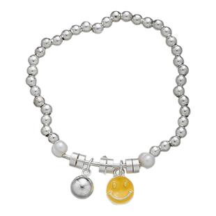 刊赛笑脸小球弹力绳手链小众可爱配饰女学生党手饰品时尚小众设计