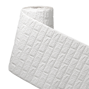 墙纸自粘防水防潮3d立体墙壁卧室遮丑装饰泡沫砖壁纸砖纹贴纸家用