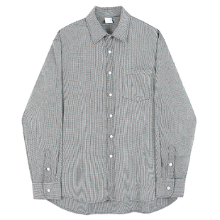 MRCYC秋季长袖条纹衬衫男韩系潮流帅气dk制服男士痞帅休闲衬衣