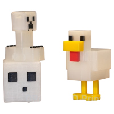 夜光Minecraft我的世界黑科技玩具钥匙扣3d打印桌面搞怪小挂件