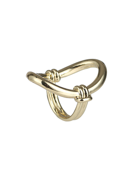 设计师冷淡风极简金色女圆圈戒指