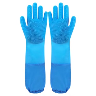 宠物洗澡手套狗狗猫咪洗澡神器用品洗狗搓澡按摩刷子加长防抓防咬