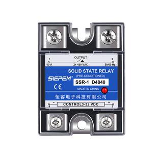 siepem单相固态继电器SSR-1   220V D4840 25A直流DC控交流AC 40a
