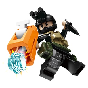 开智积木儿童益智拼装军事海陆空特战人仔玩具男孩小颗粒拼图礼物