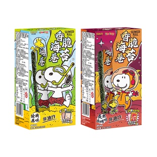 乔克蒂姆史努比香脆海苔卷联名款盲盒周收藏卡牌日常休闲健康零食