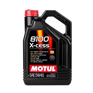 官方查伪 摩特MOTUL 8100 X-CESS SN  5W-40 全合成机油 1L/5L装