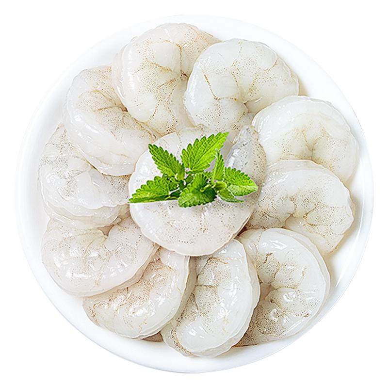 国联白虾仁鲜冻去虾线商用批发冰冻鲜活速冻冷冻虾肉~详情领补贴