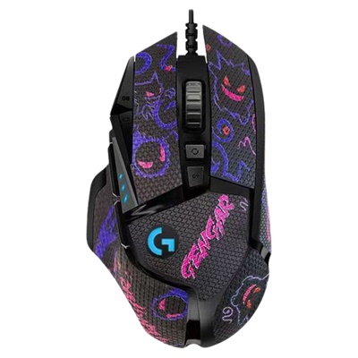 罗技G502HERO主宰者耿鬼 有线电竞游戏鼠标机械高达马里奥DIY贴纸