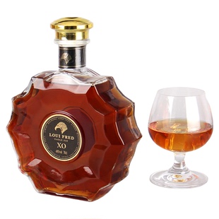 洋酒威士忌法国进口xo洋酒行货鹰爵XO白兰地40度700ml礼盒装送礼