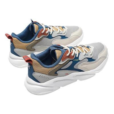 特步男鞋网面透气老爹鞋男官方