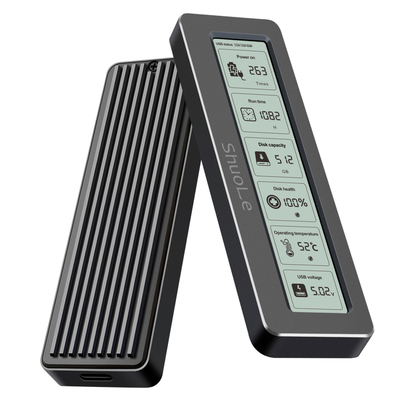 智能屏显硬盘盒硕乐m.2转USB3.2