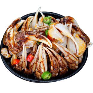 麻辣蟹钳生腌罐装商用开罐即食涝汁小海鲜香辣蟹腿螃蟹脚罐头青岛