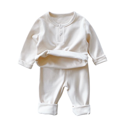 儿童女宝德绒高腰套装秋冬保暖装