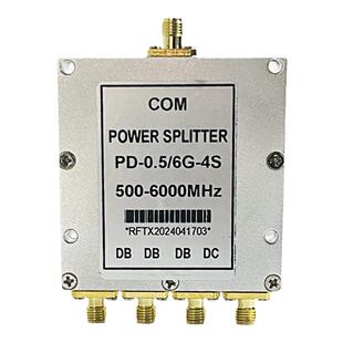 Gps功分器一分四SMA带隔直0.5-6GHz射频分配器合路器500-6000MHz