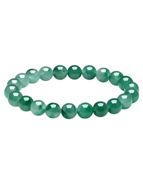 周六福非洲翠手串女玉石串珠子