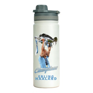 定制足球元素户外运动保温杯316不锈钢哈兰德周边纪念杯子C罗手办