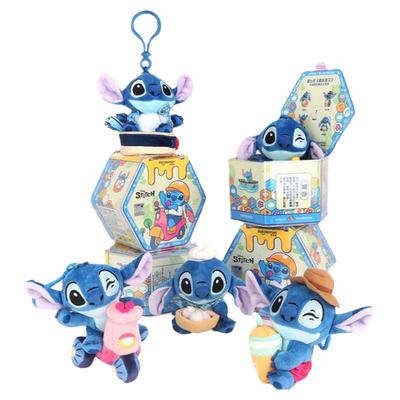 正版迪士尼potdemiel史迪奇盲盒玩偶毛绒公仔生日书包钥匙扣挂件