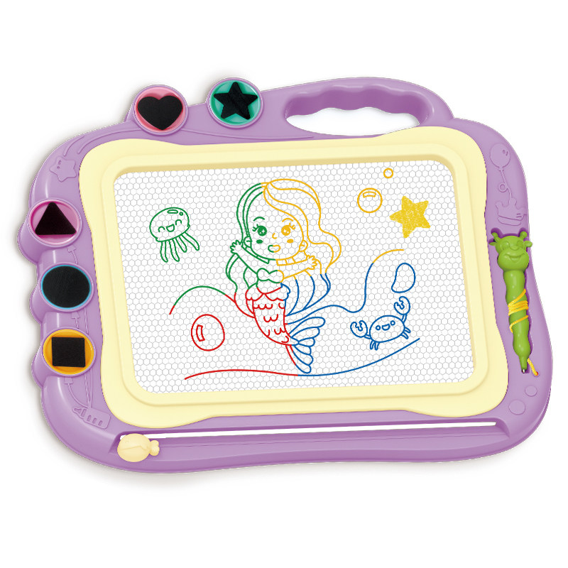 磁性画板婴幼儿可擦写磁力可消除的儿童写字板小孩画画玩具4家用3