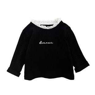 女童宝宝春秋套装洋气针织外套可爱打底衫波点休闲裤婴儿可爱衣服