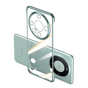 摩斯维 适用华为mate60手机壳新款mate70pro的透明无边框外壳半包超薄裸感meta60保护套m60男镜头全包高级