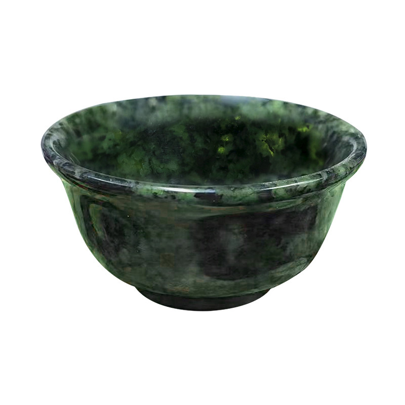 西藏药王石喝水玉石摆地摊茶具
