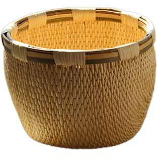 纯手工编织 竹筐 柳筐 柳条匾 超市卖场收纳筐 竹篮 老物件小笆斗