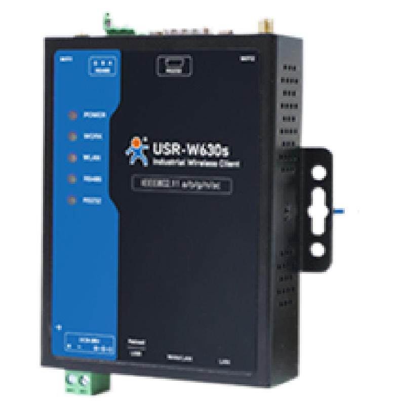 有人物联网双网口WiFi双频串口服务器串口RS232/485转以太网WiFi5客户端modbus tcp转rtu网关W6