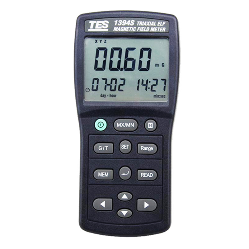 台湾泰仕TES-1394S电磁波测试仪高斯计SD卡记录USB接口原装进口
