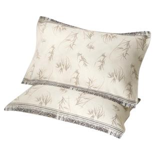 毛毛雨纯棉枕巾一对高级感轻奢高端品牌官方旗舰店100全棉正品