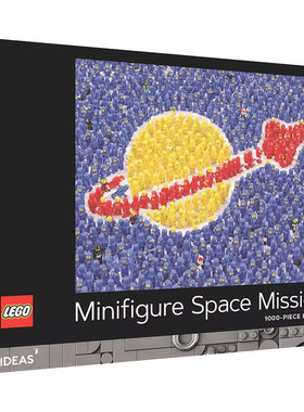预售 LEGO 乐高创意迷你人偶太空任务 1000片拼图 乐高周边 英文原版 Lego Ideas Minifigure Space Mission 1000-Piece Puzzle
